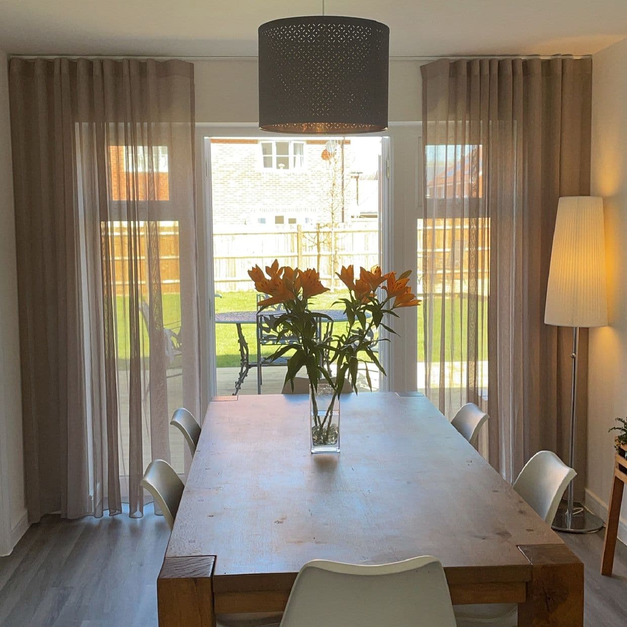 Serenity Mauve Voile Curtain