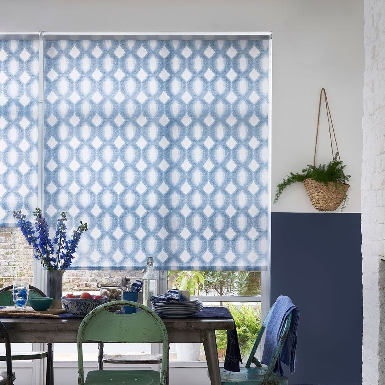 Brindle Denim Drift Conservatory Roller blind