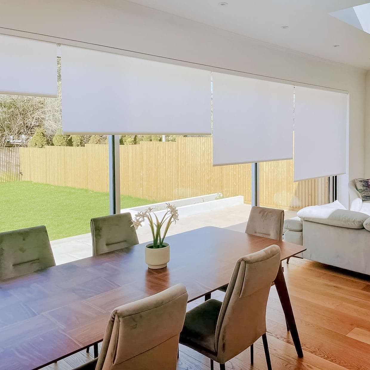 Acacia White Roller Blind