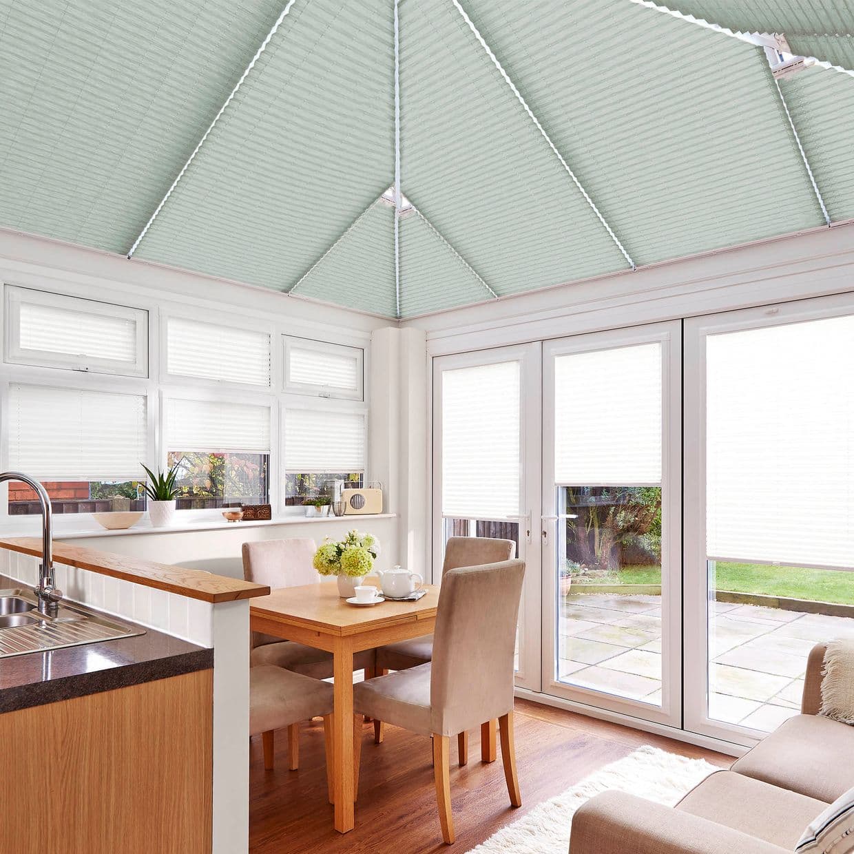 Highgrove Sky Conservatory Roof Pleated Blind