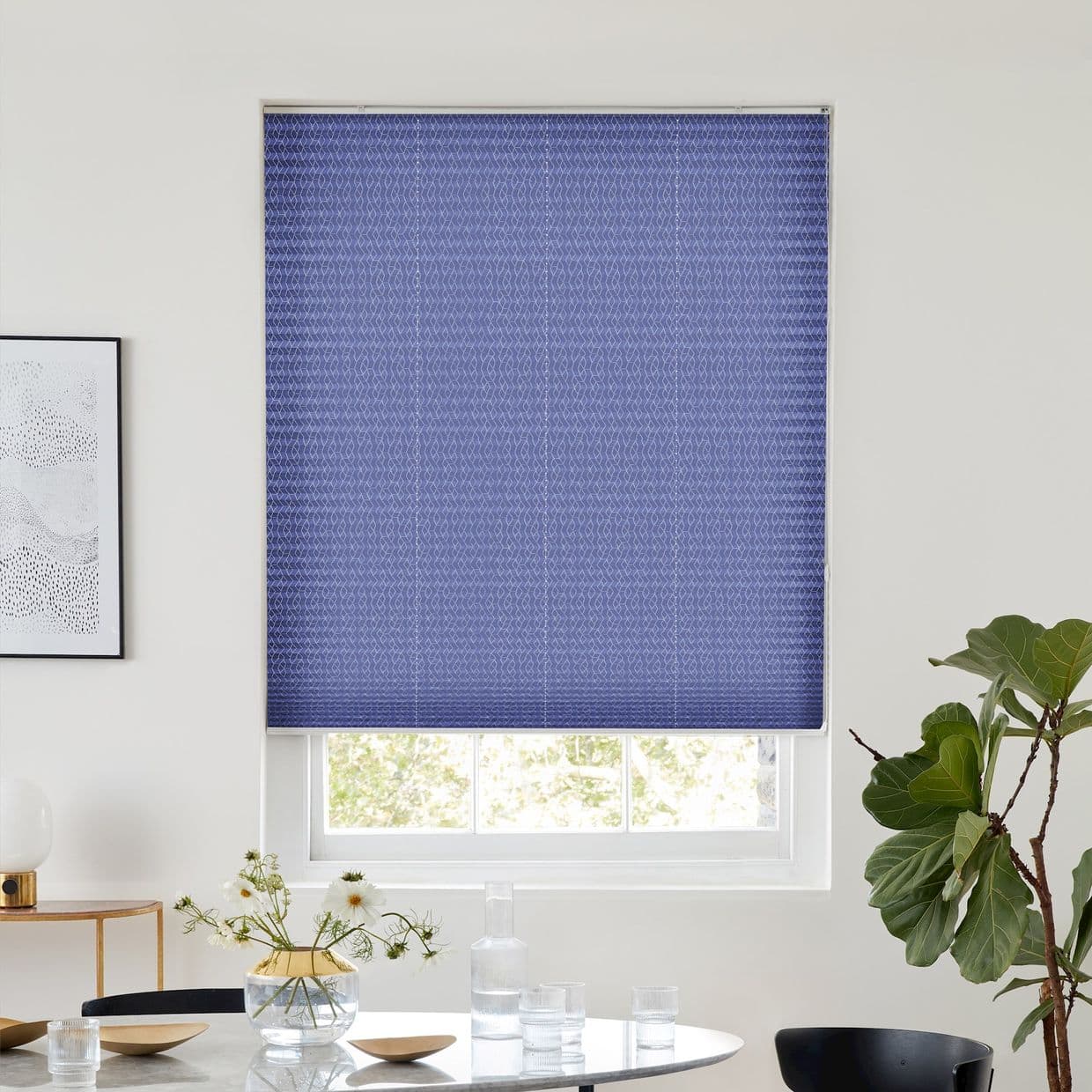 Gatsby Blue Pleated Blind