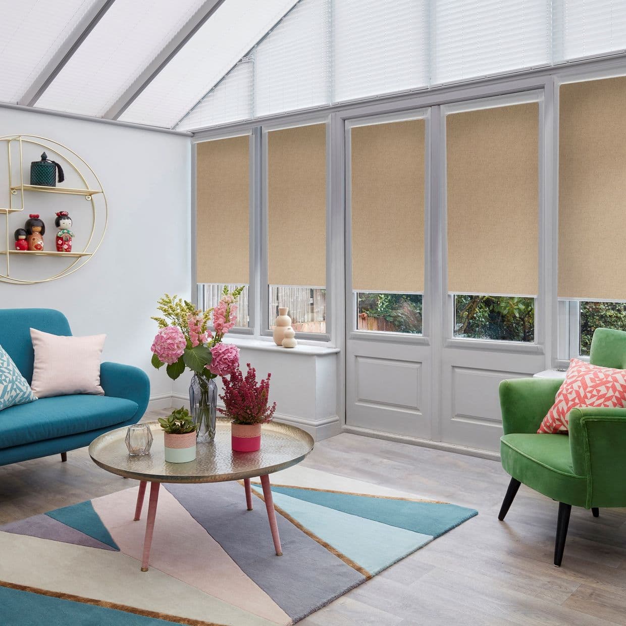 Harrow Toffee Conservatory Roller blind