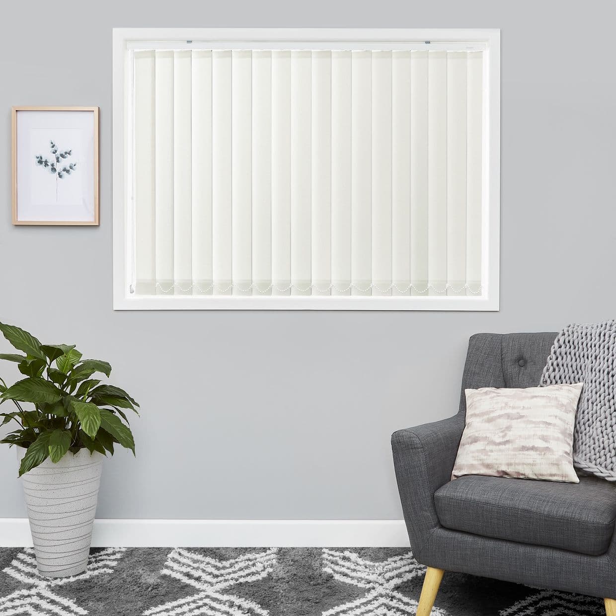 Hexham Stone Vertical Blind