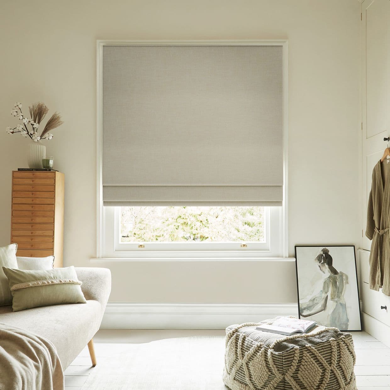 Serene Sand Roman Blind
