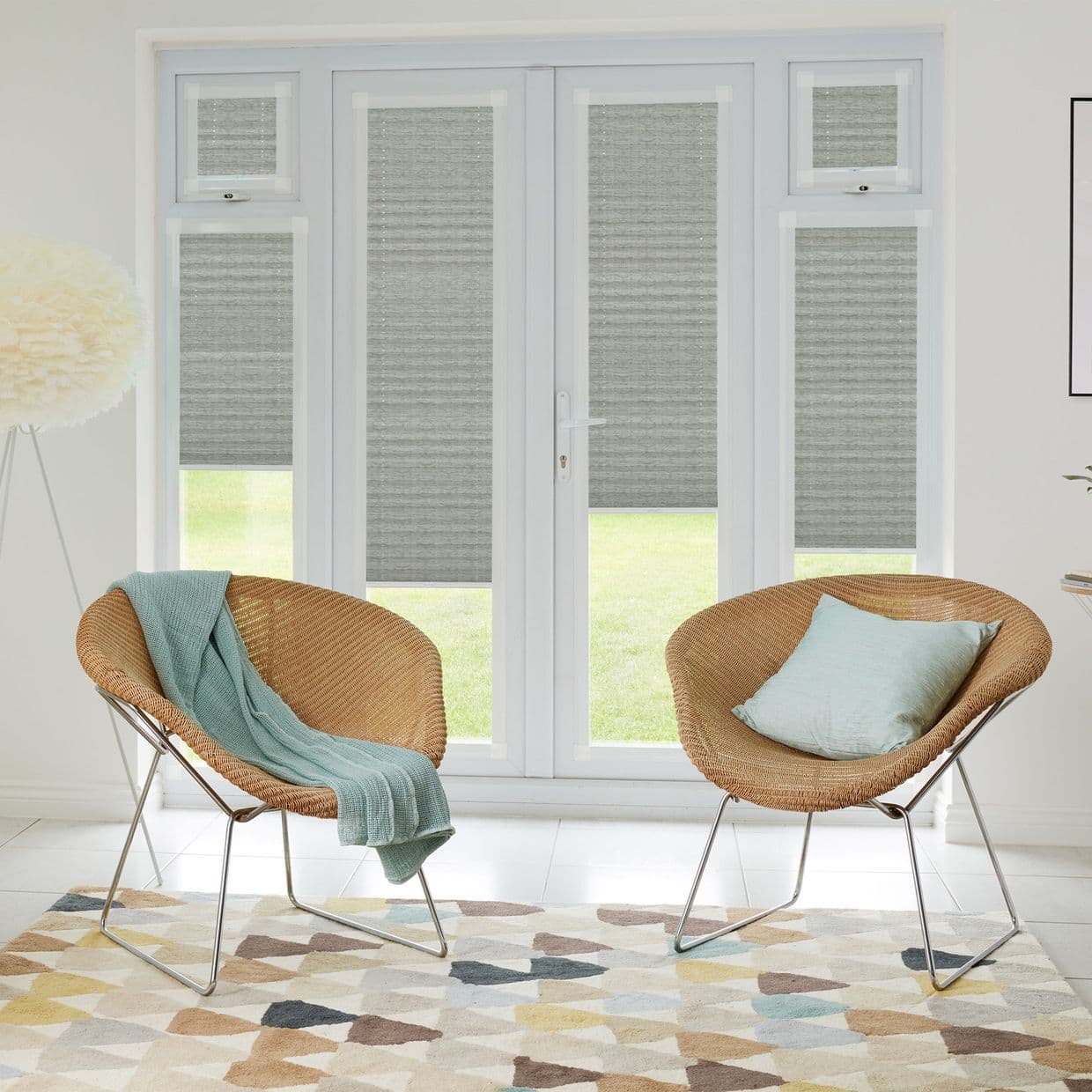 Moreno Pewter Perfect fit Pleated blind