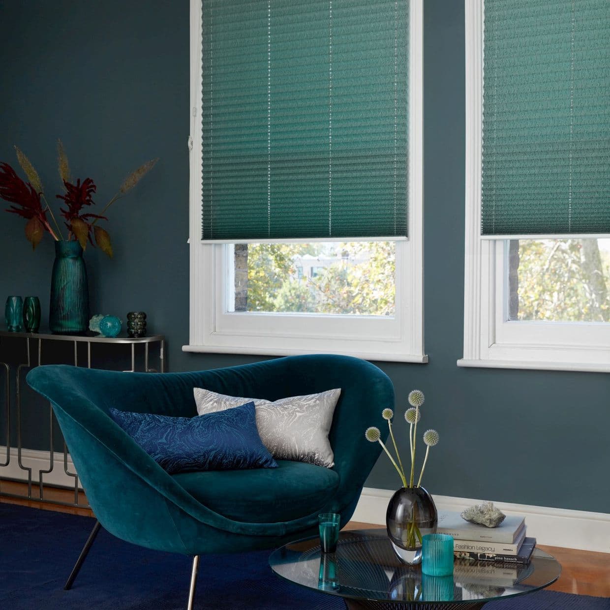 Metro Green Pleated Blind