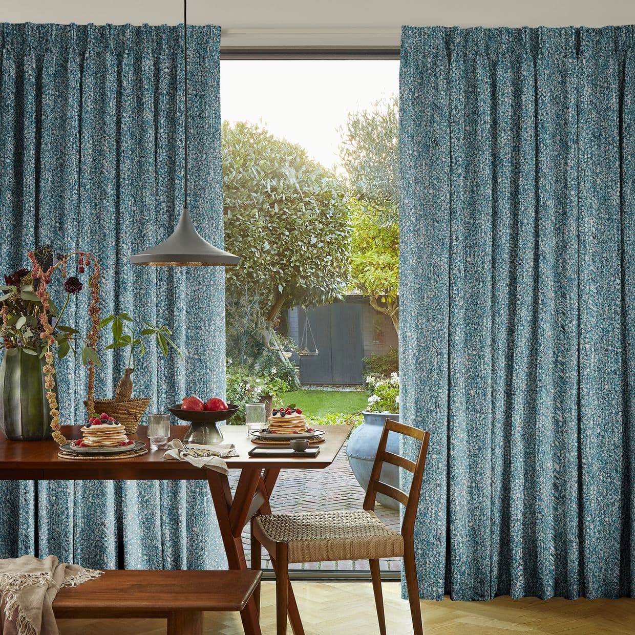 Paloma Aqua Curtain