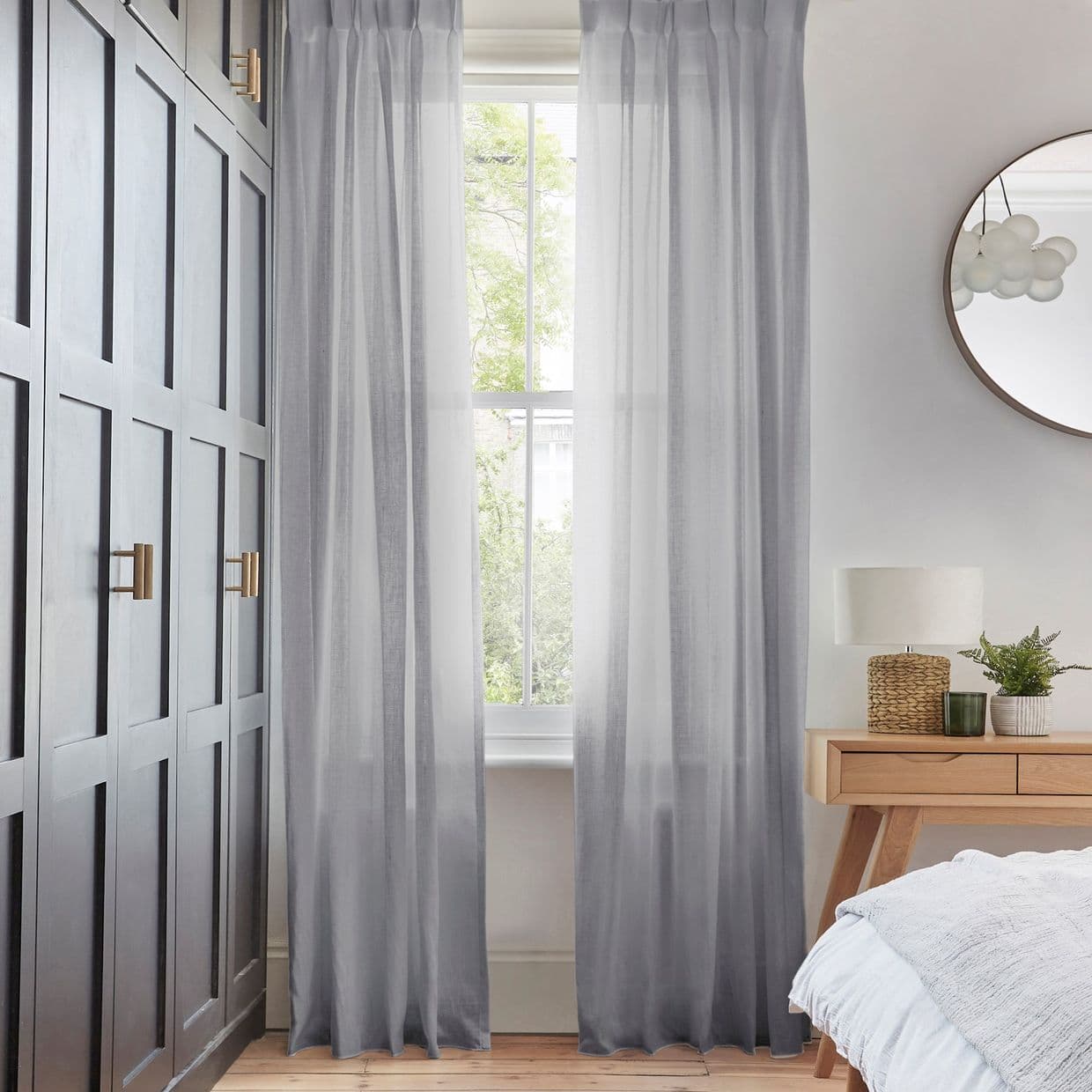 Serenity Indigo Voile Curtain