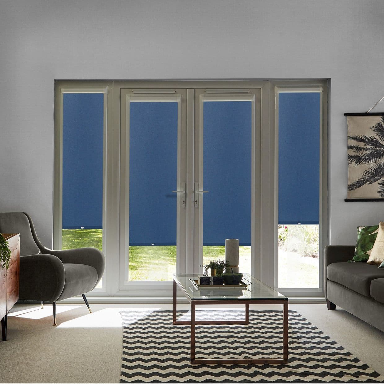 Acacia Navy Perfect Fit Roller blind