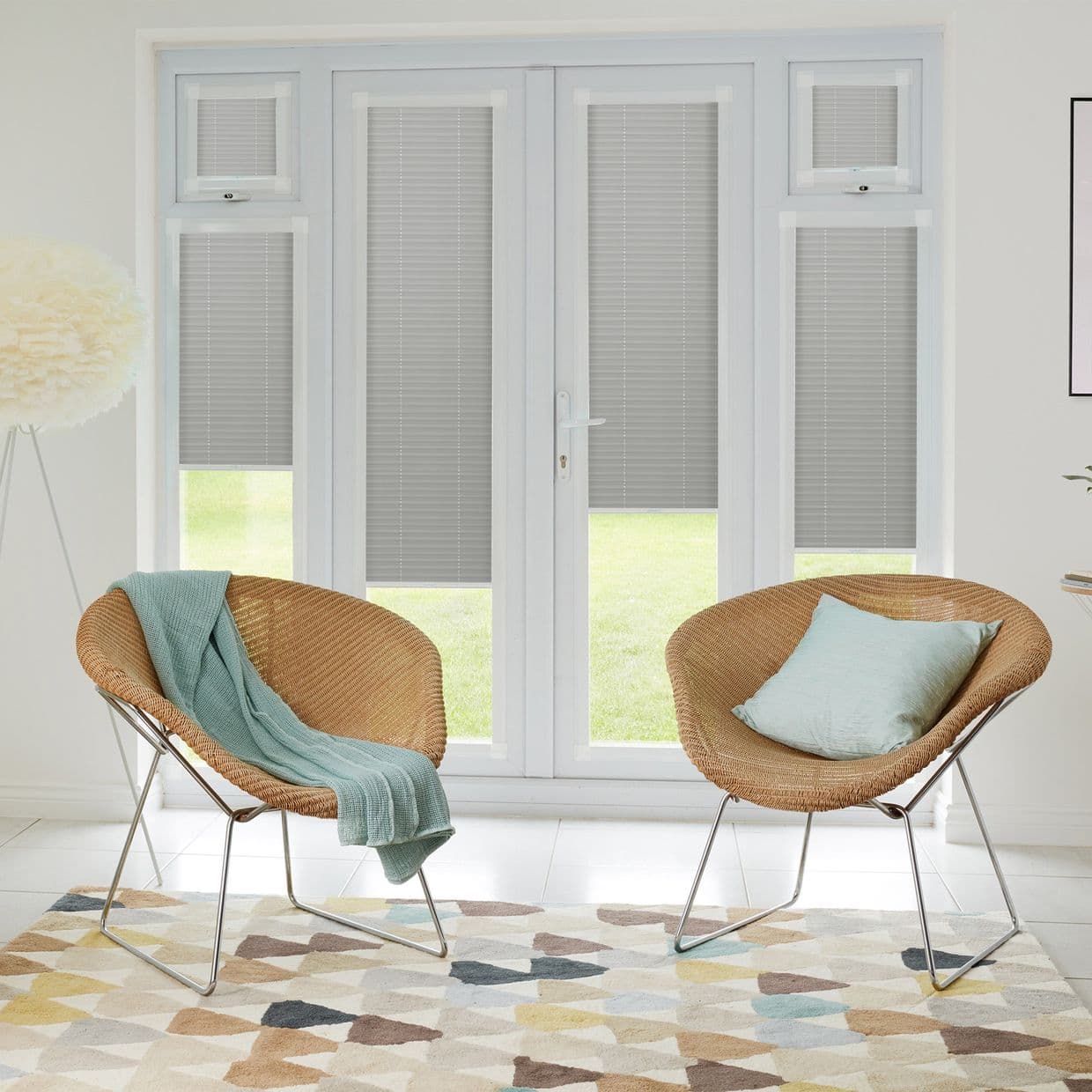 Thermashade Blackout Grey Perfect fit Pleated blind