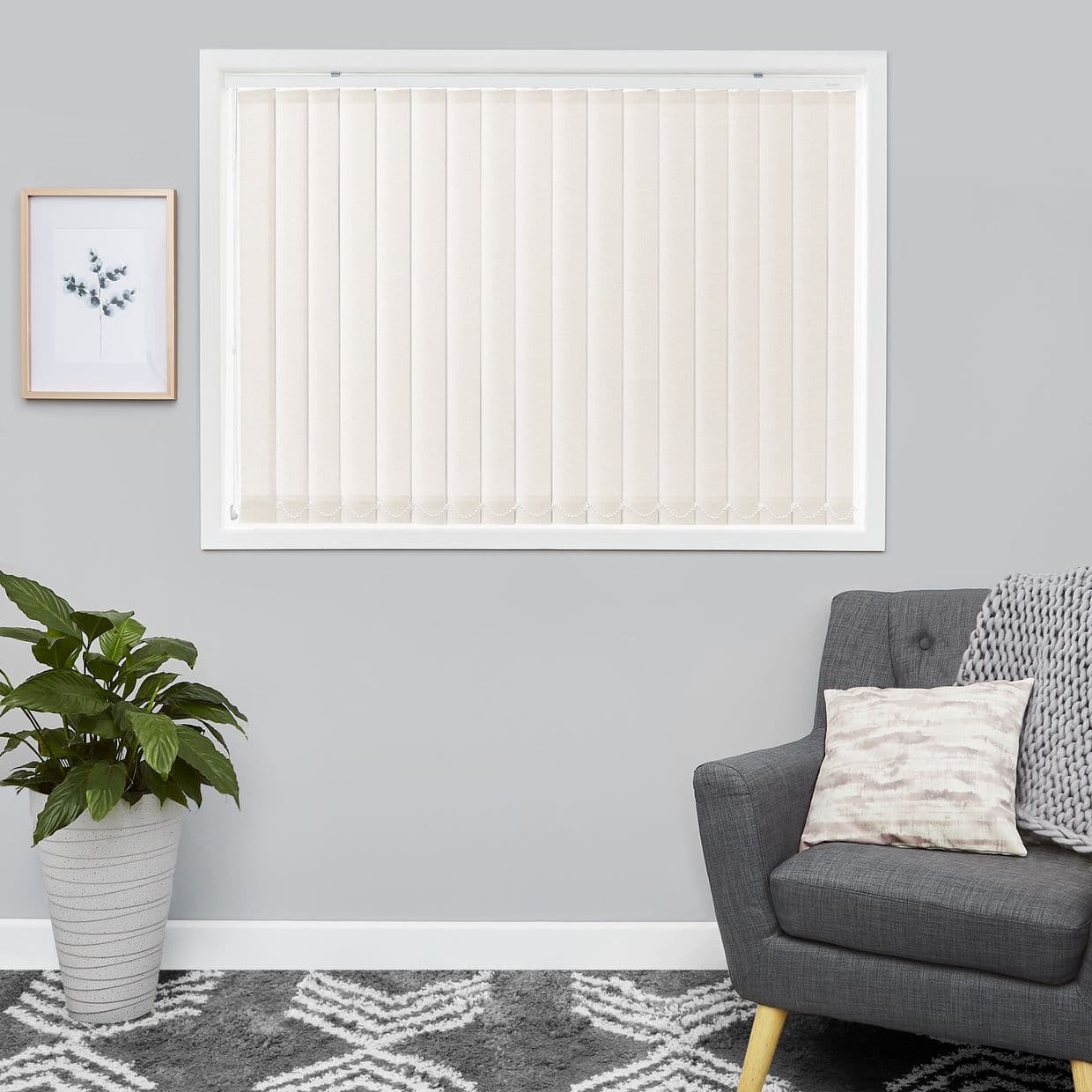 Gleam Cream Vertical Blind
