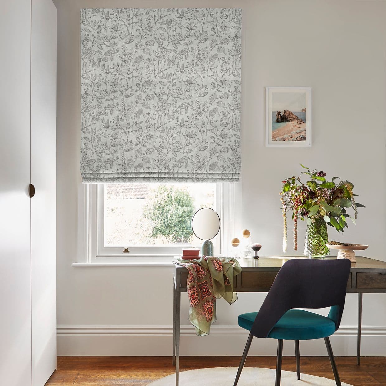 Anika Silver Roman blind