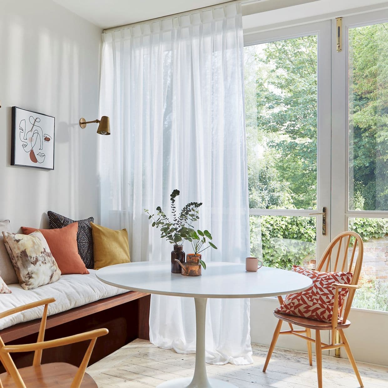 Orford White Voile Curtain