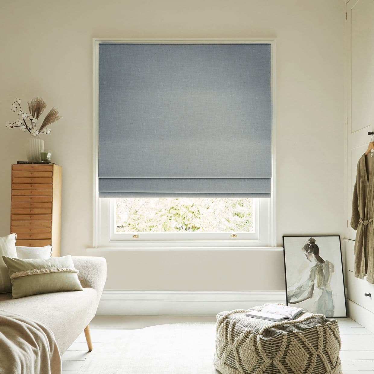 Serene Flint Roman Blind
