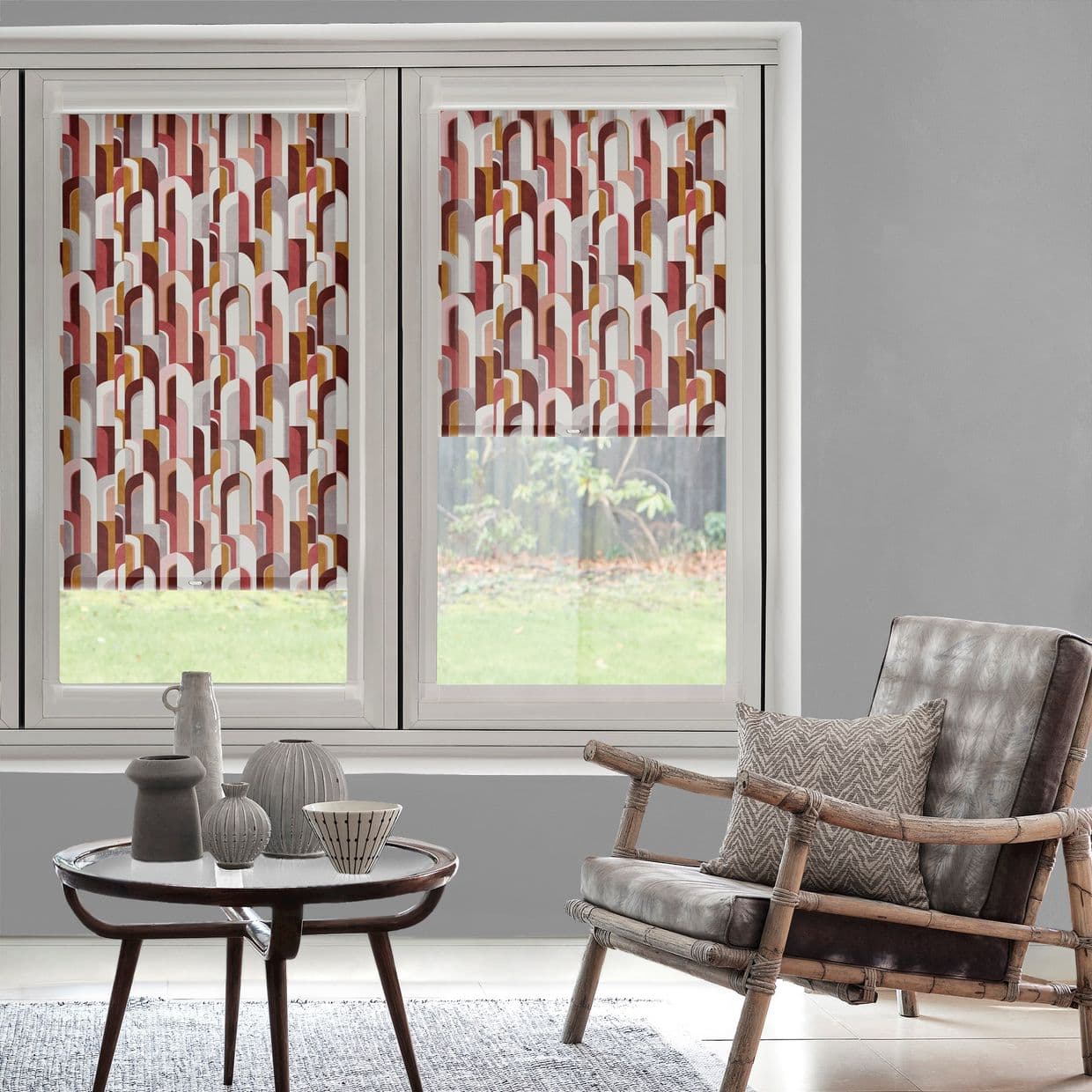 Bauhaus Mauve Perfect Fit Roller blind
