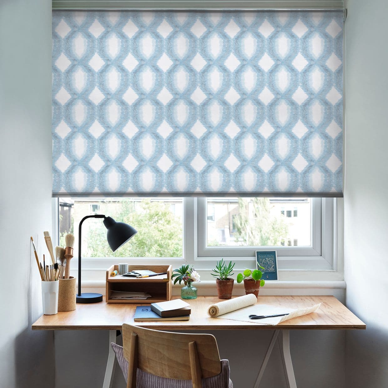 Brindle Denim Drift Roller Blind