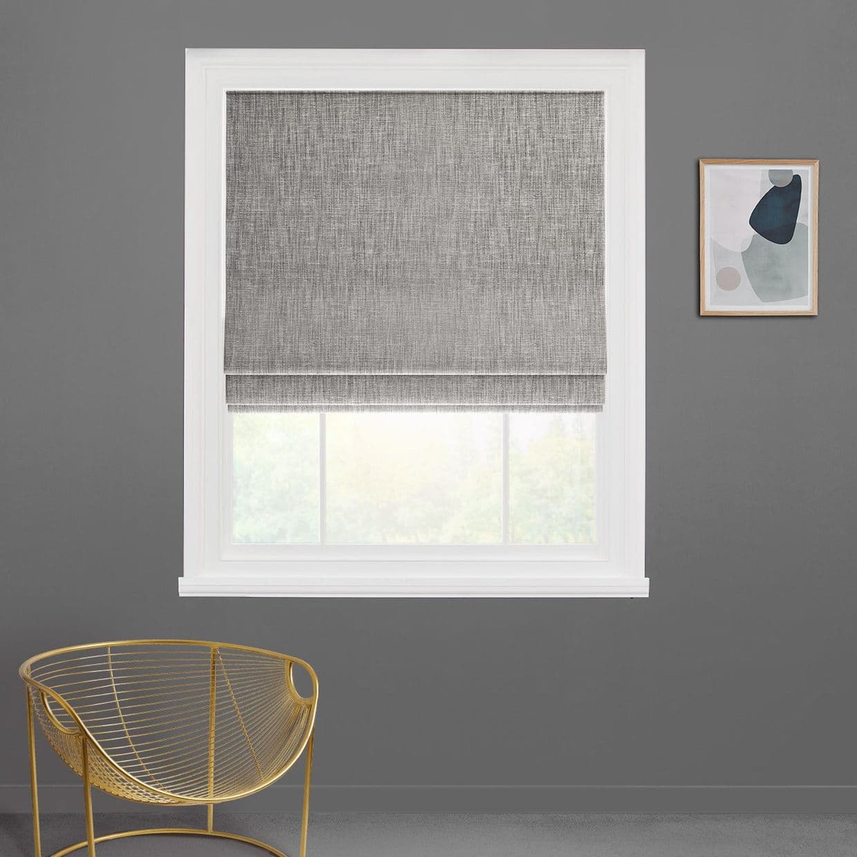 Haddie Grey Roman blind