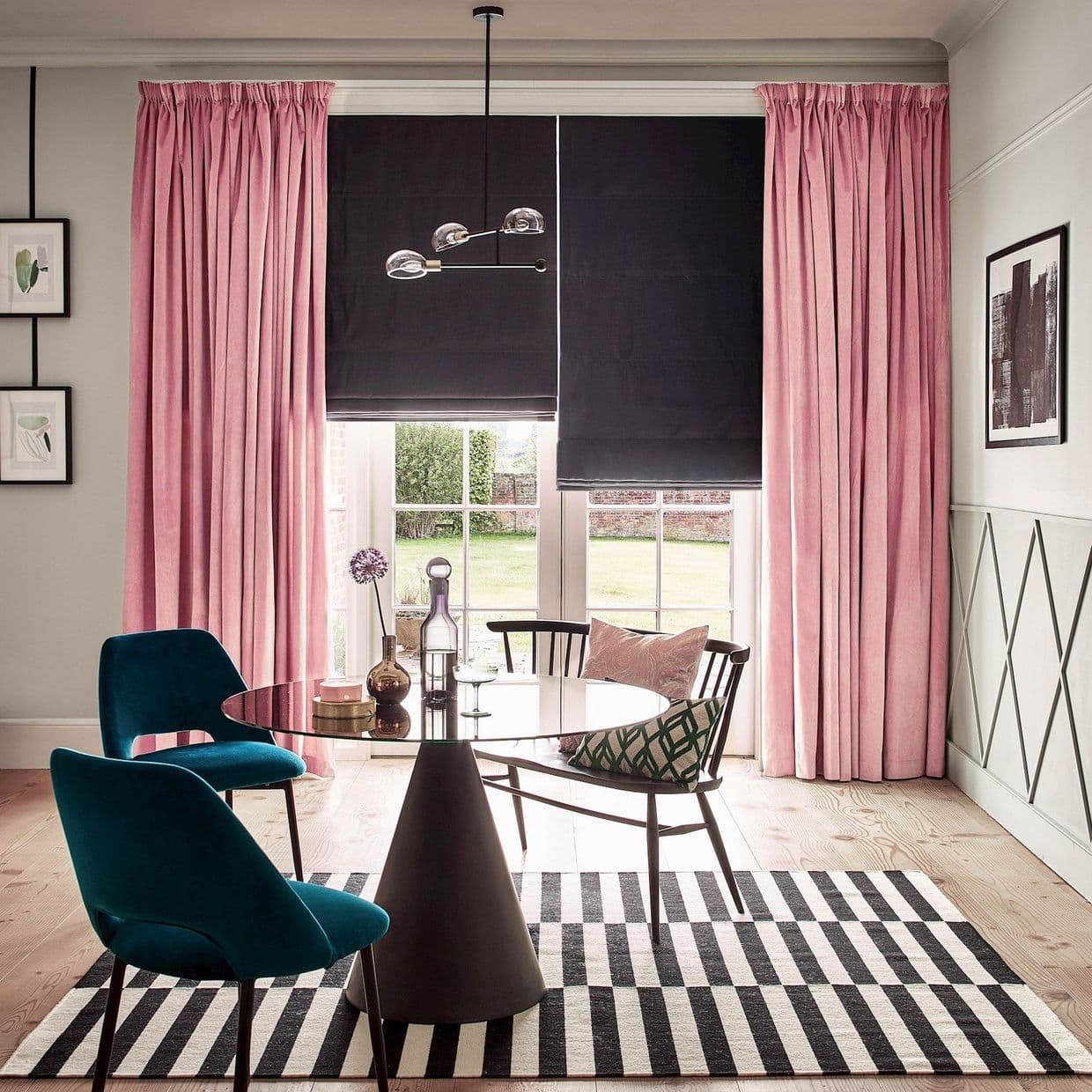 Darcia Velvet Rose Curtain