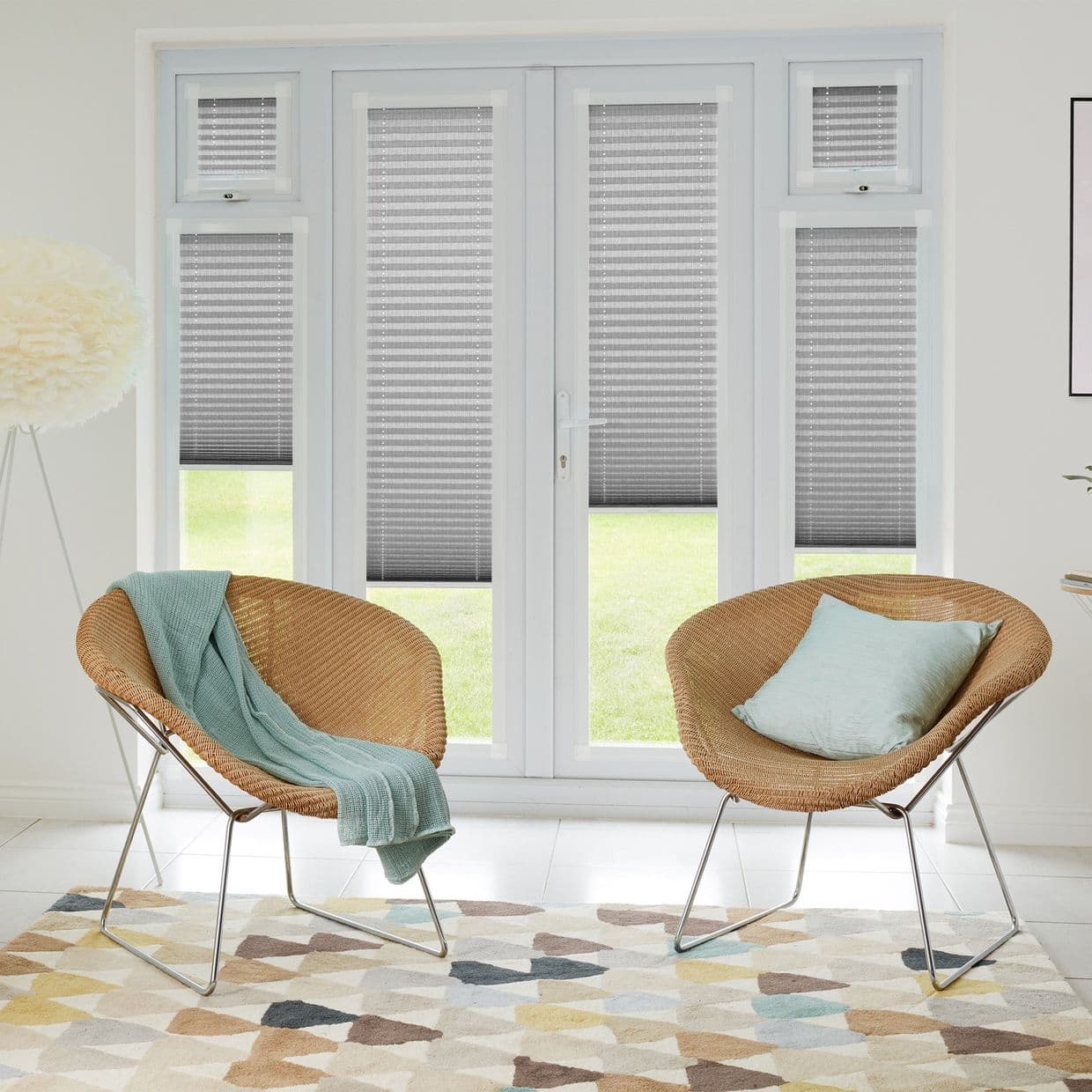 Profusion Silver Perfect fit Pleated blind