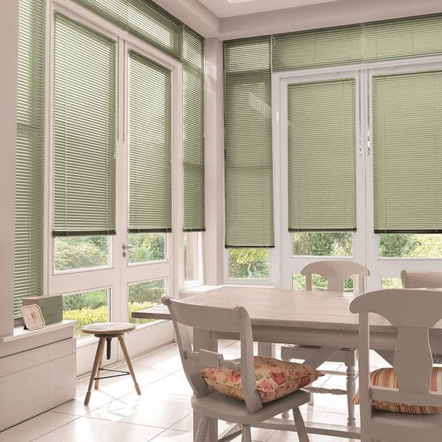 Special Finish Fern Green Conservatory Venetian blind