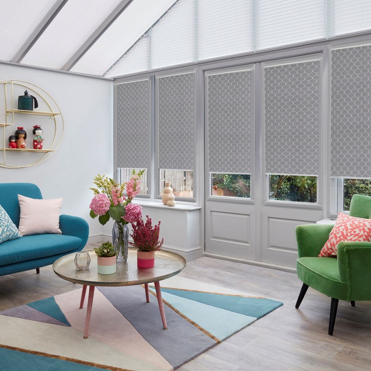 Tapestry Blackout Flint Conservatory Roller blind