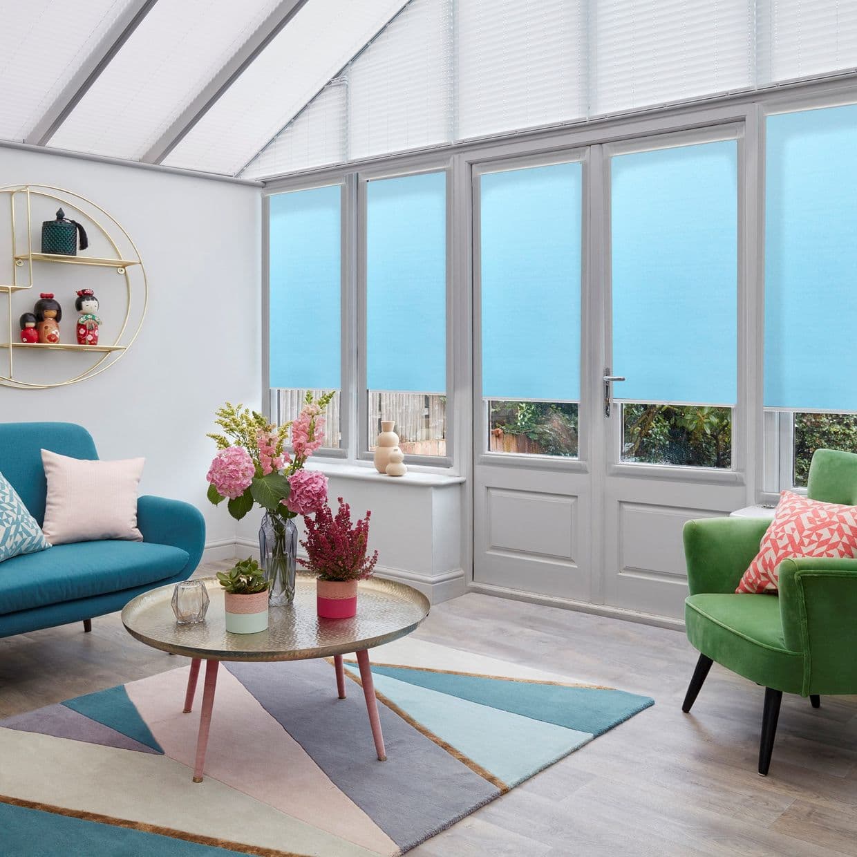 Acacia Azure Conservatory Roller blind