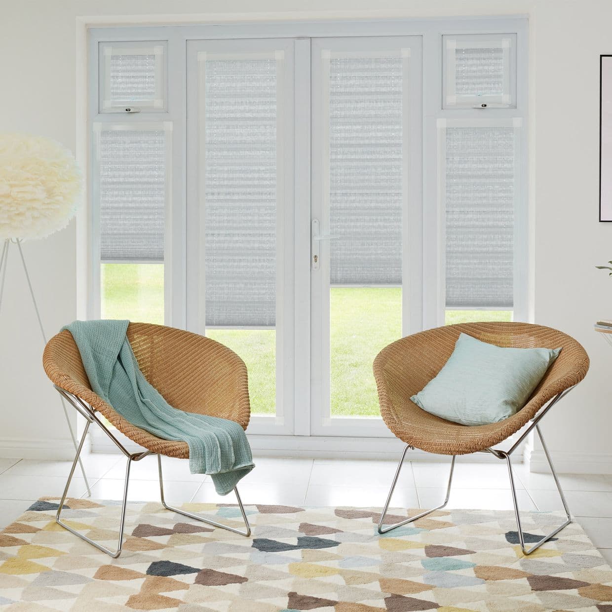Elba Grey Perfect fit Pleated blind