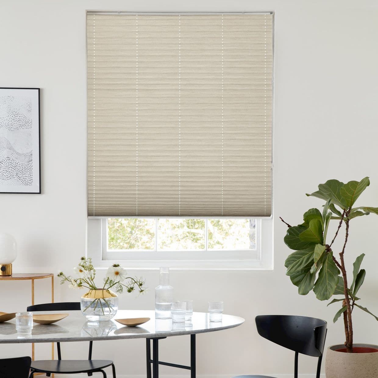 Grenoble Beige Pleated Blind