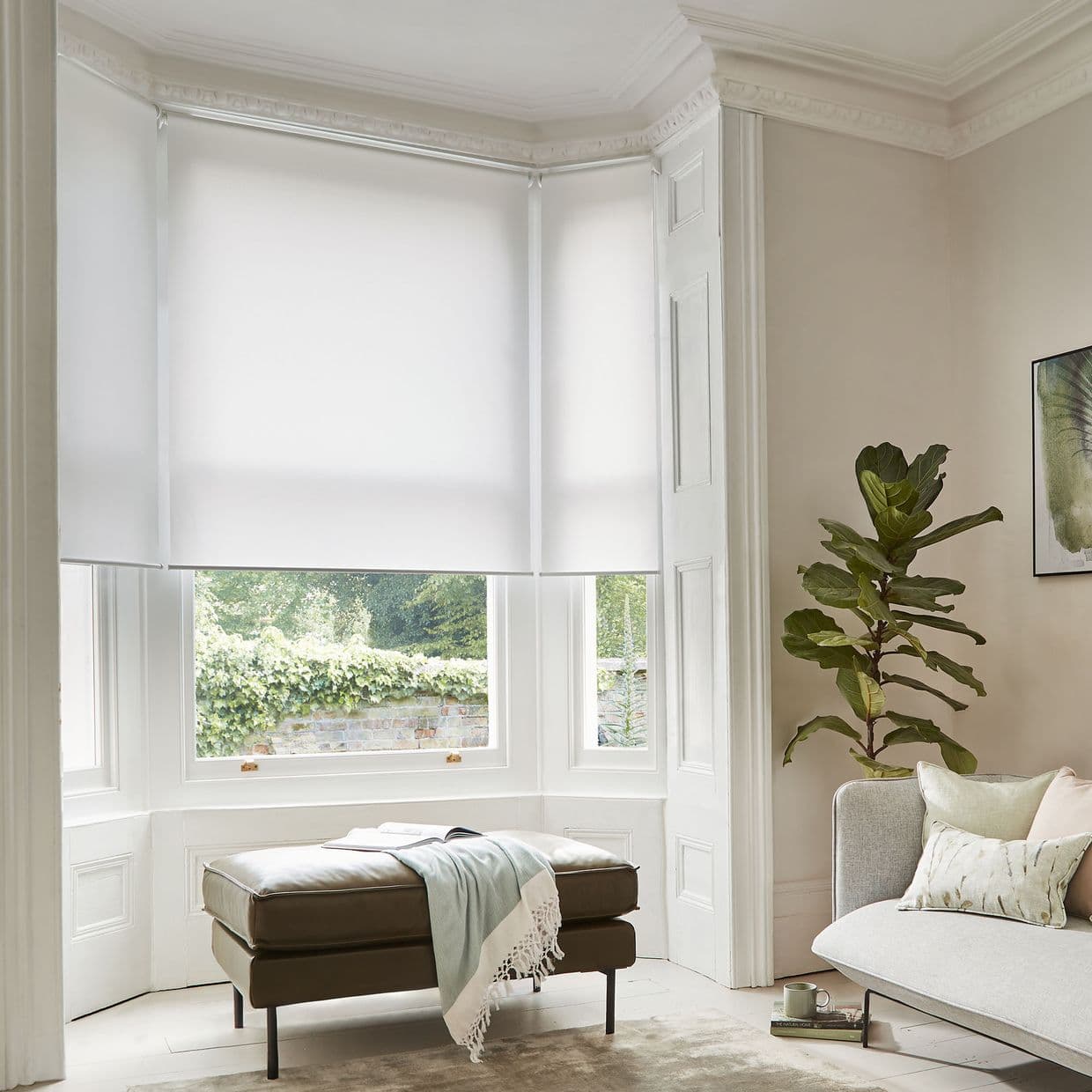 Compose Oyster Roller Blind
