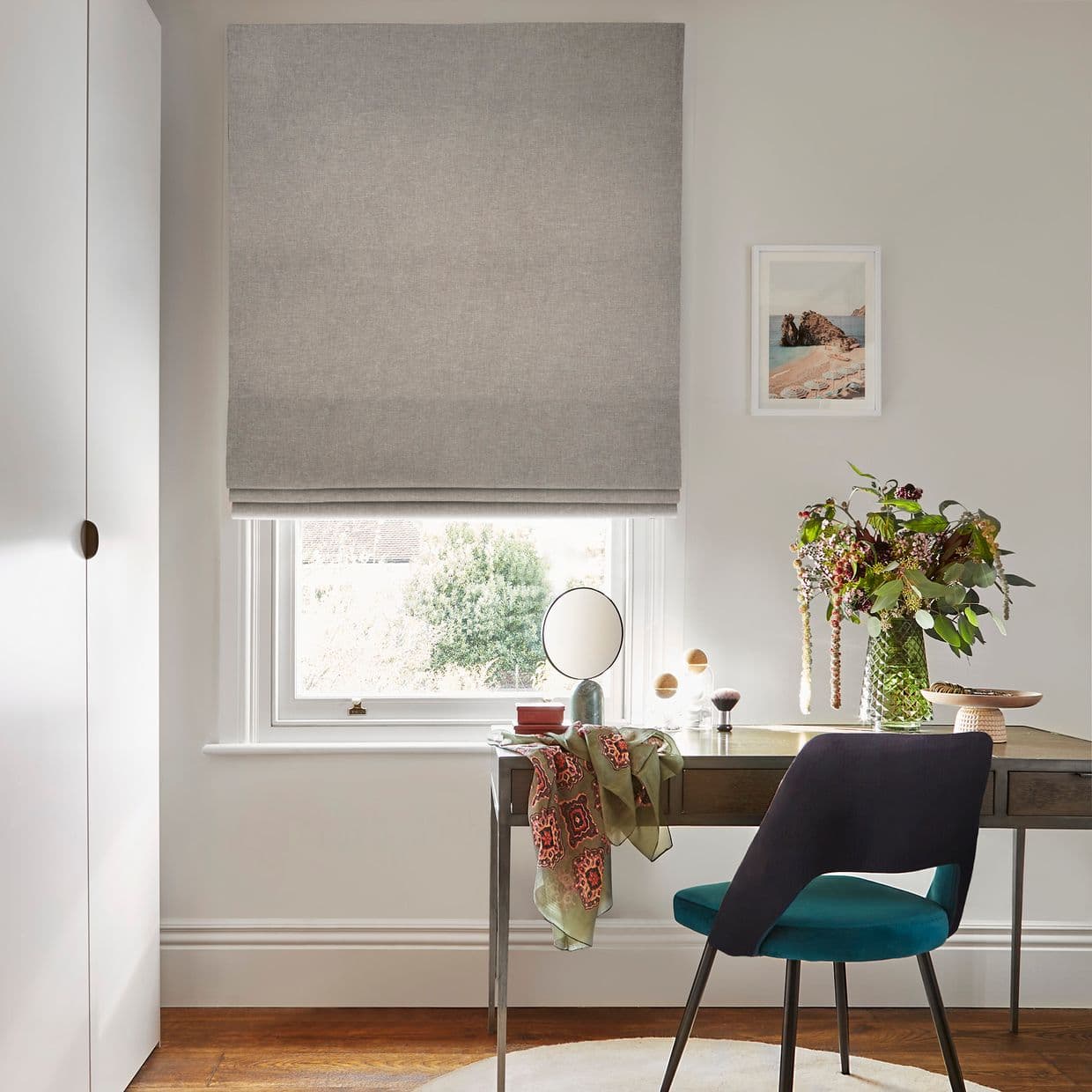 Lindora Linen Roman Blind