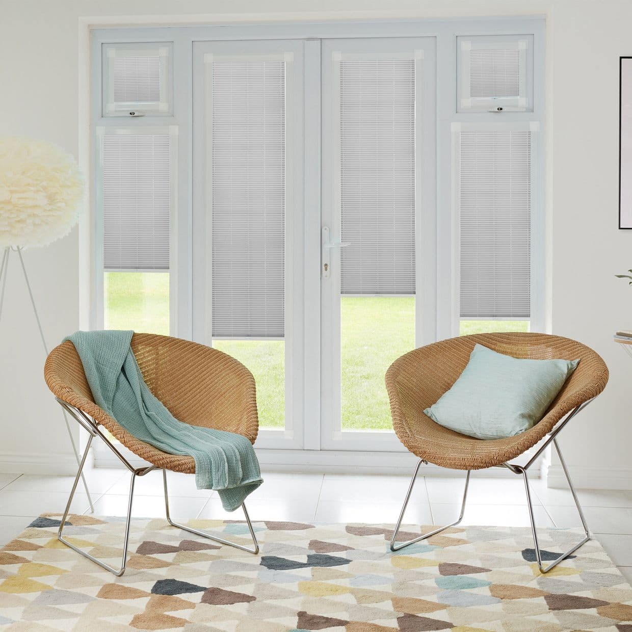 Lanbury Blackout Grey Perfect fit Pleated blind