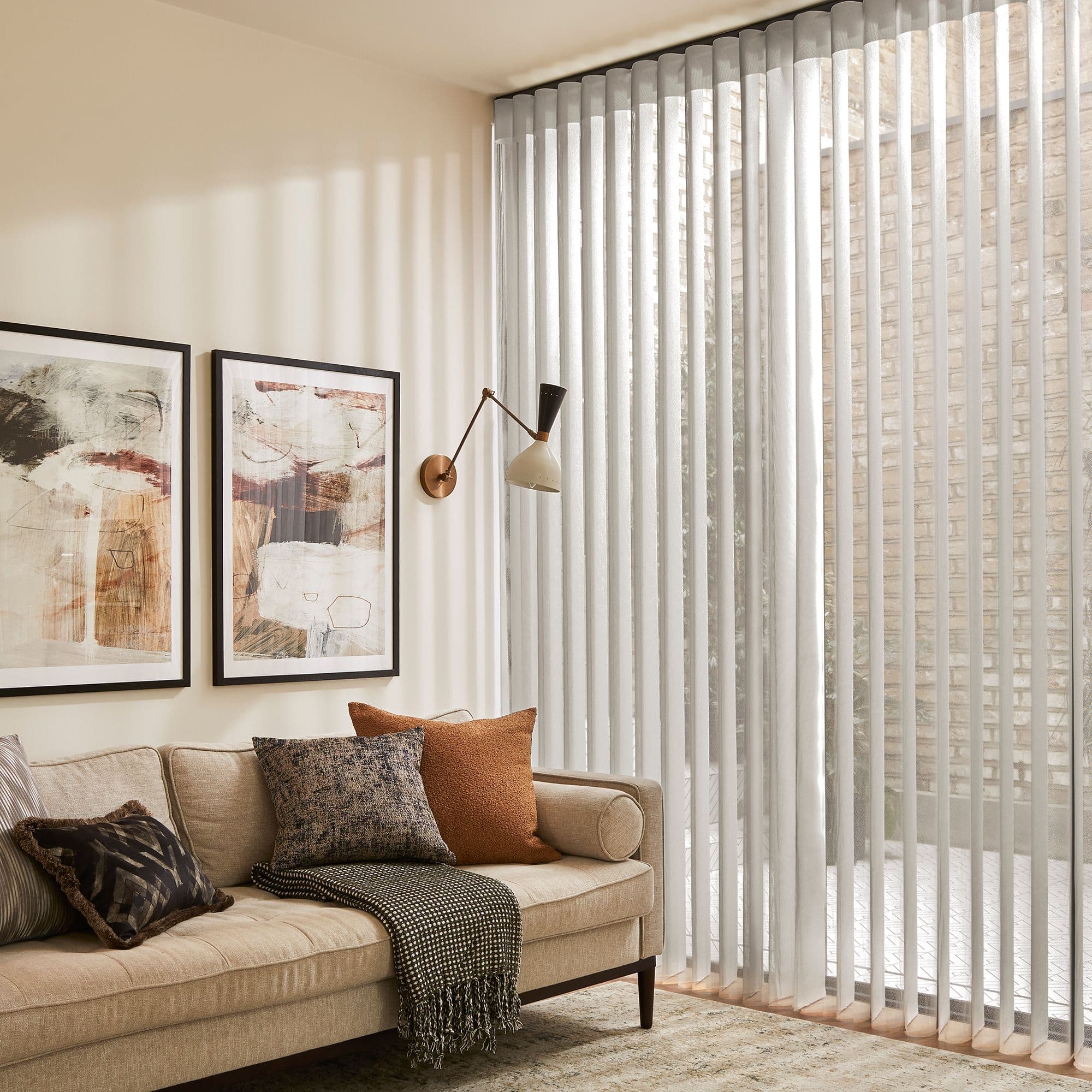 Moonlit Light Grey Diffused Vertical blind