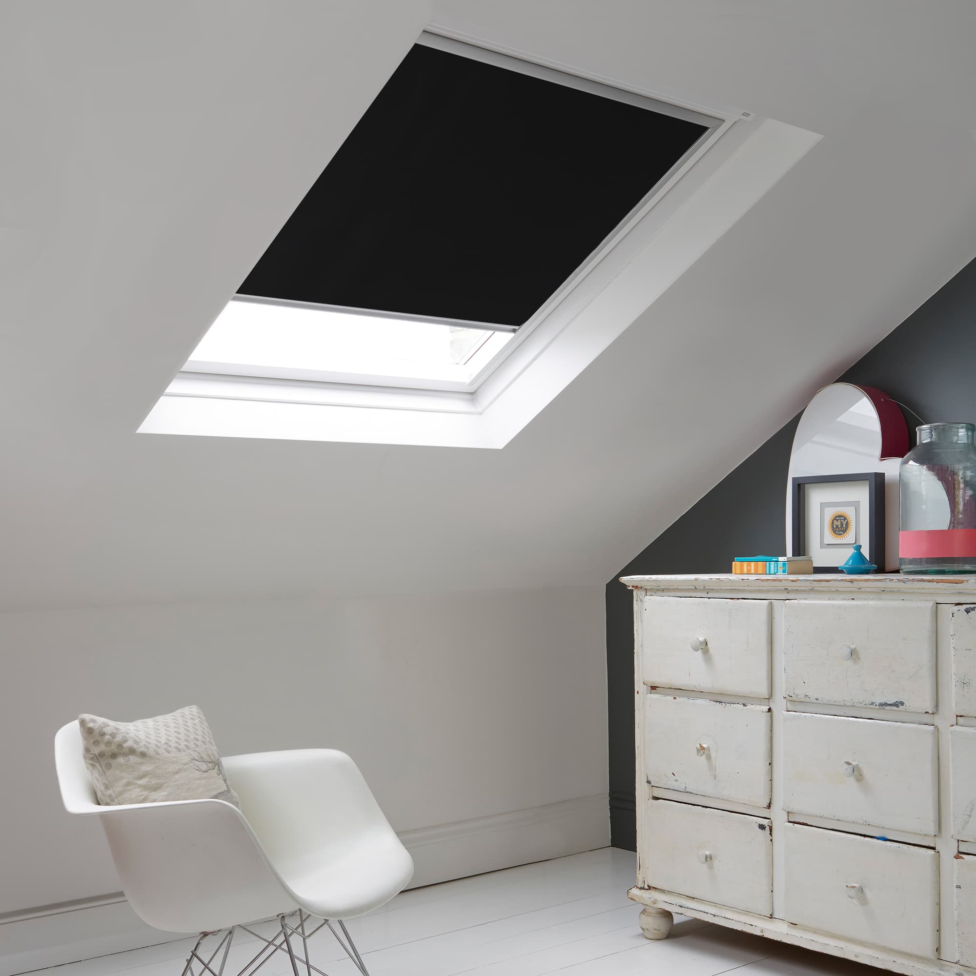 Ventura Noir PVC Skylight Roller Blind