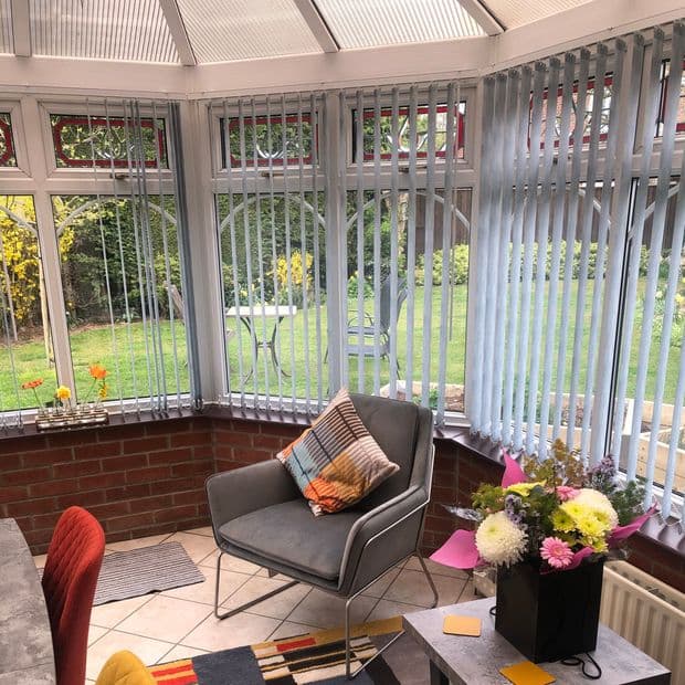 Malin Light Grey Vertical Blind