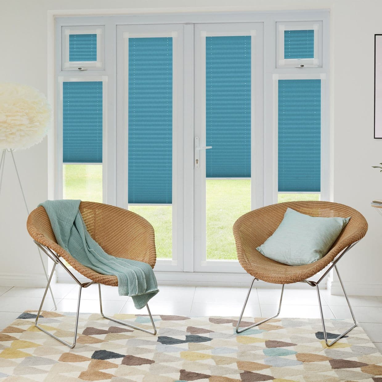 Tocarra Blue Perfect fit Pleated blind