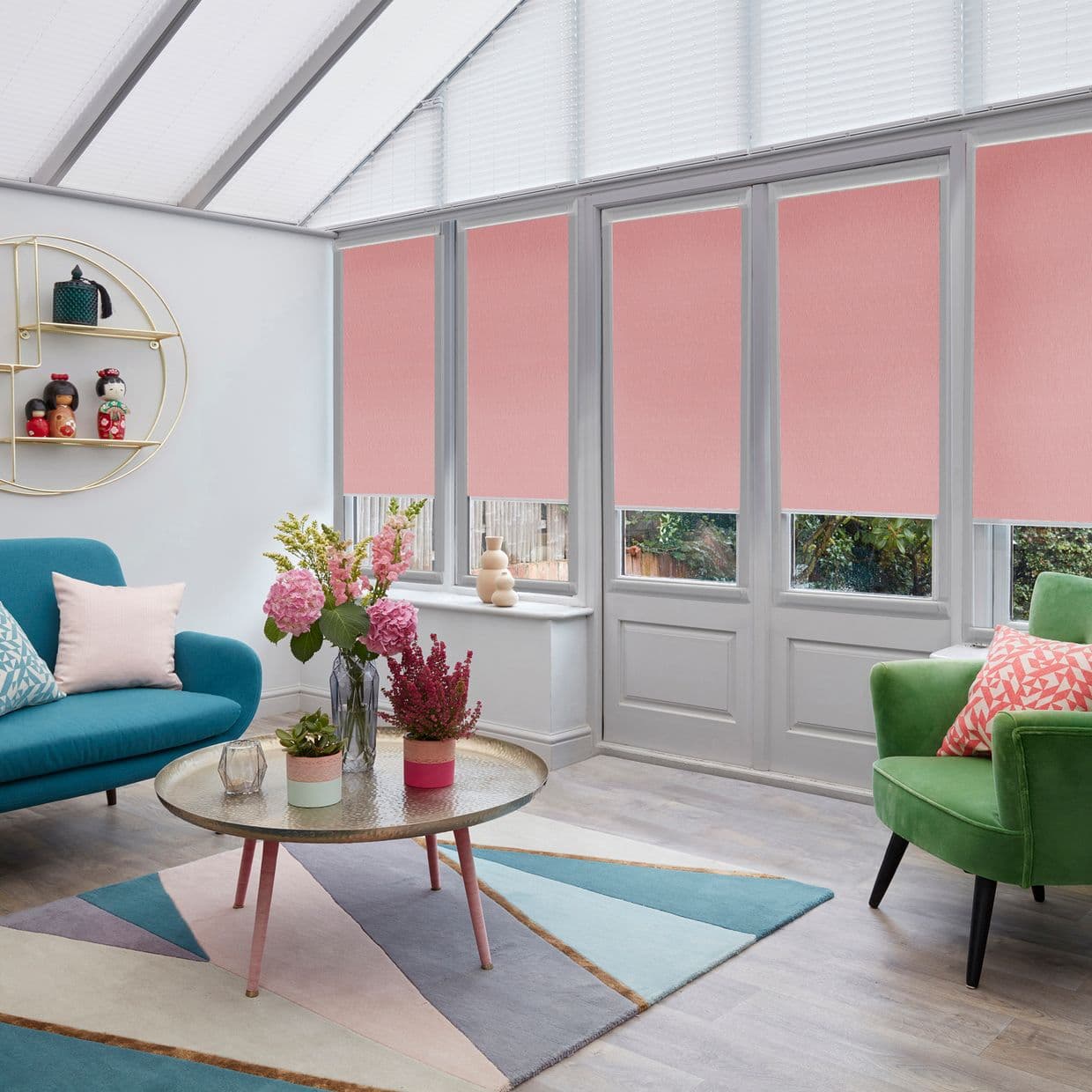 Minnie Roasted Red Conservatory Roller blind