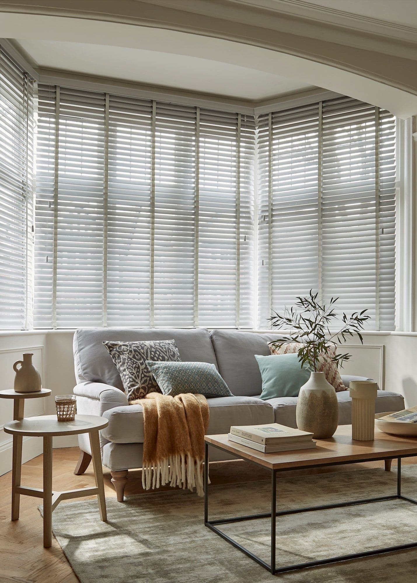 Ellwood Silver Grey Wooden blind
