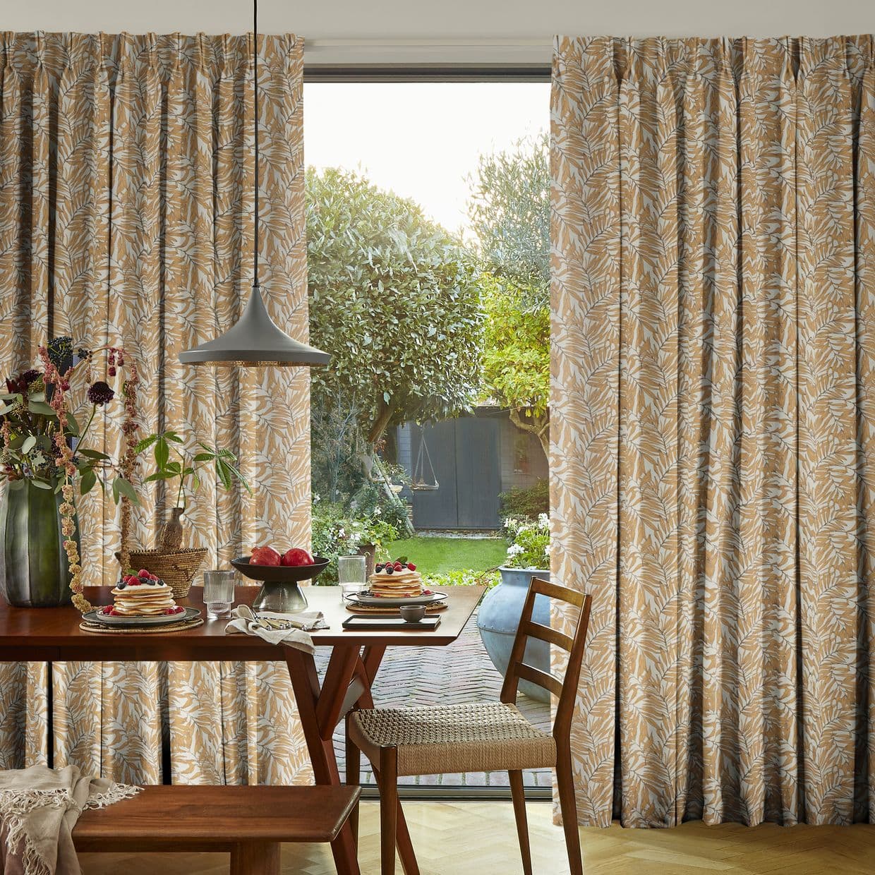 Laurel Rust Curtain