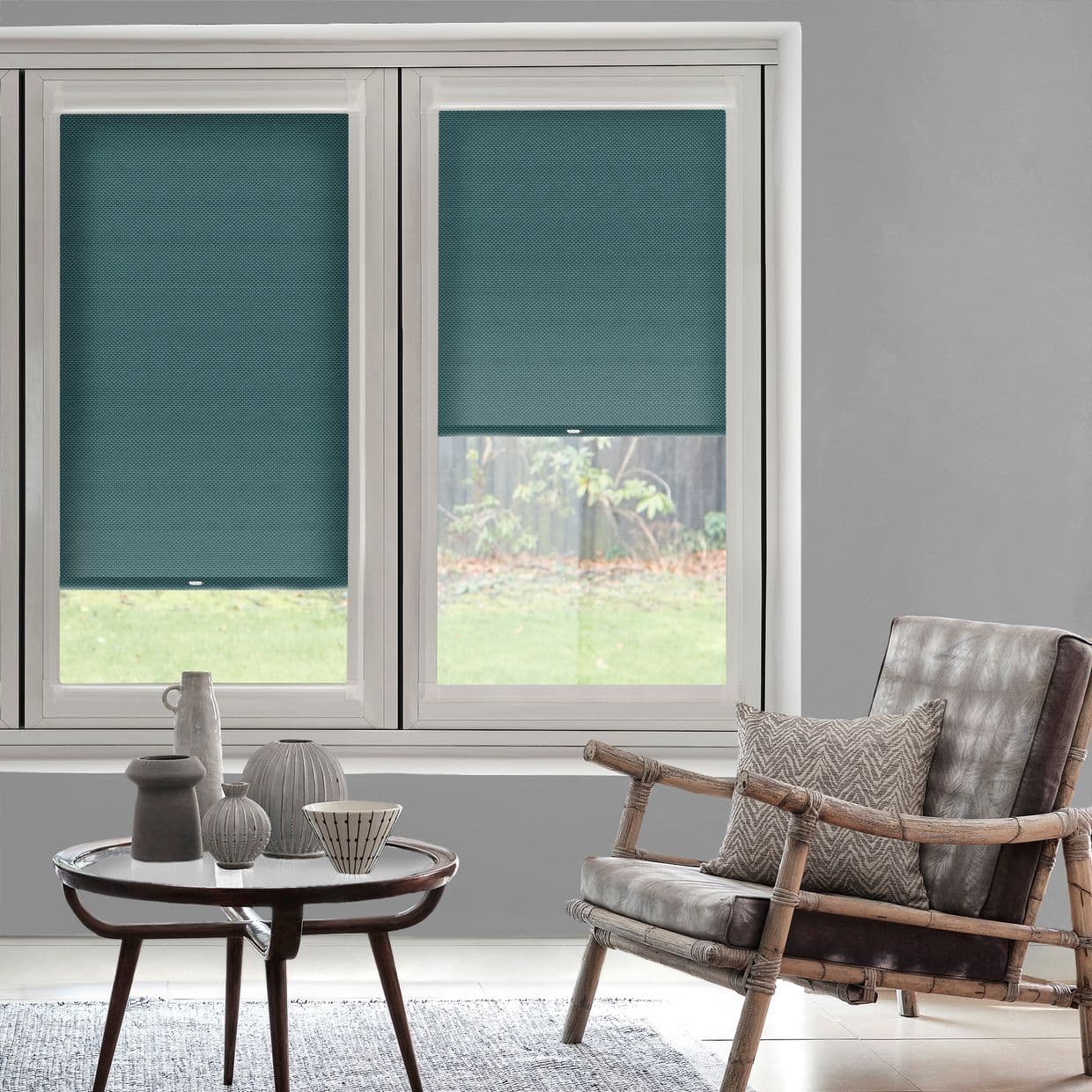 Battersea Peacock Perfect Fit Roller blind