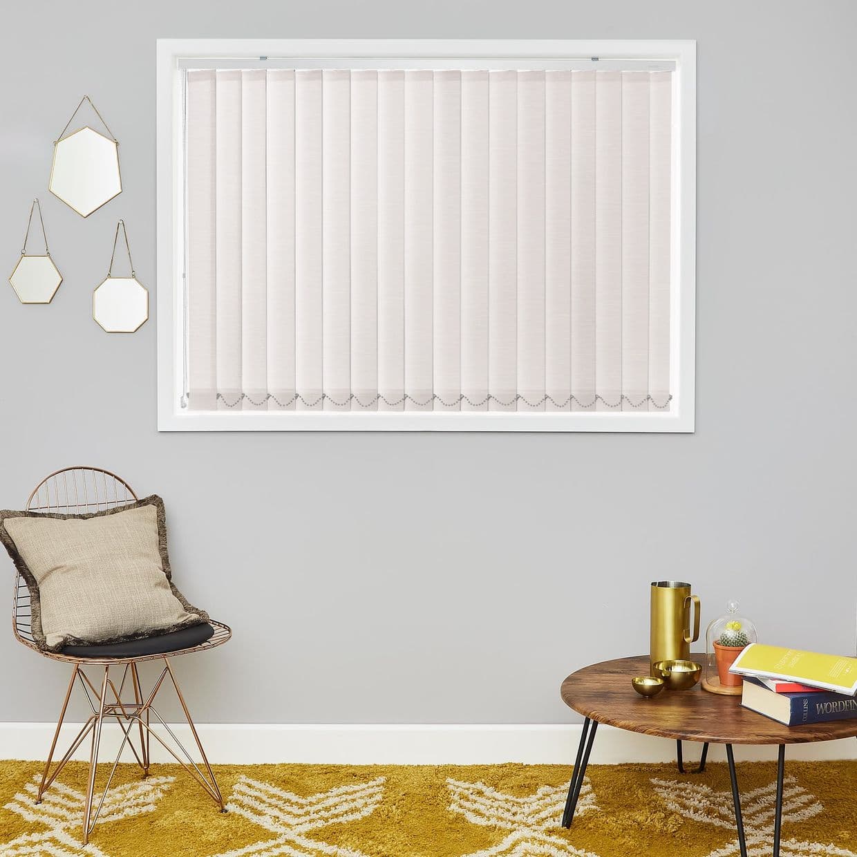 Norfolk White Vertical Blind