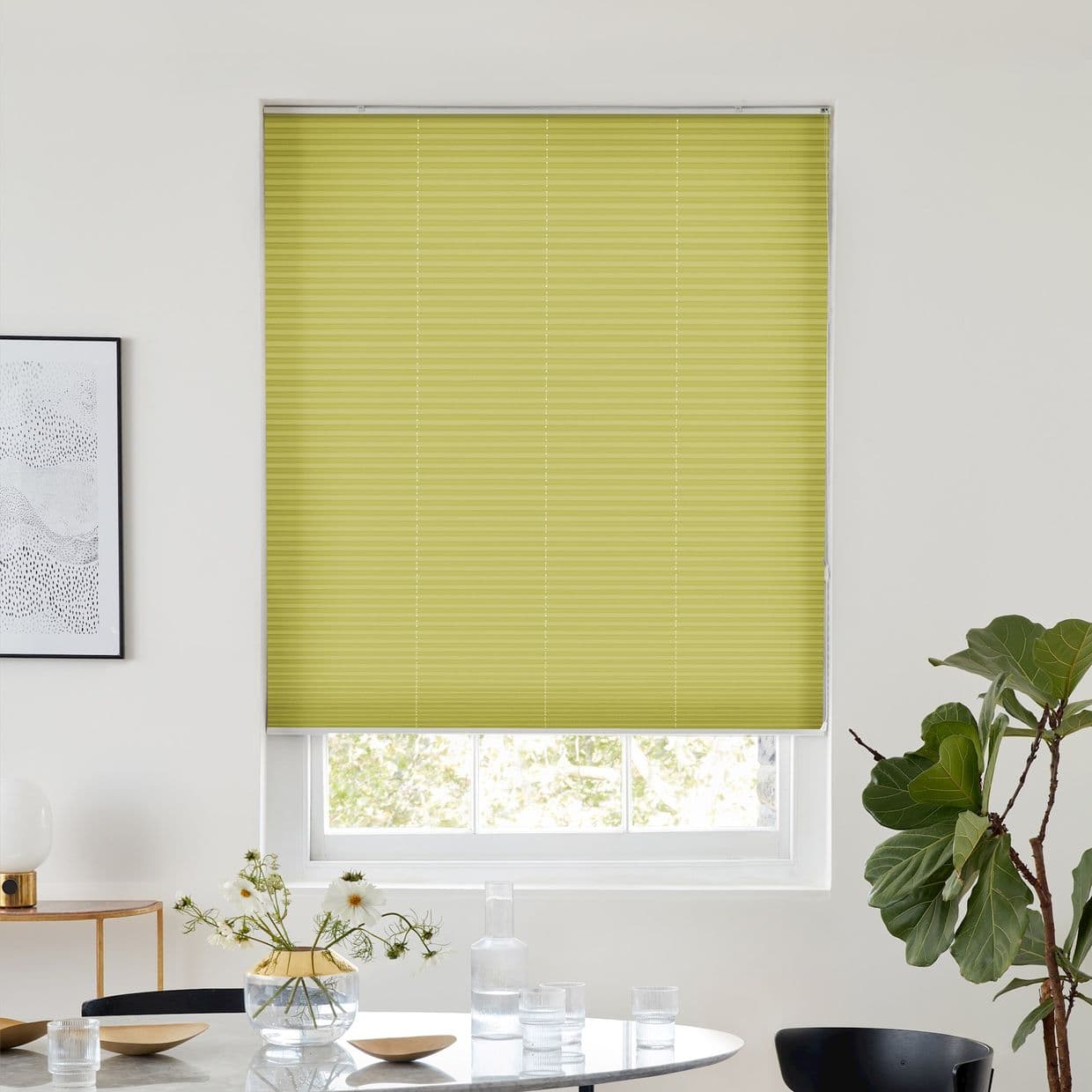 Thermashade Green Pleated Blind