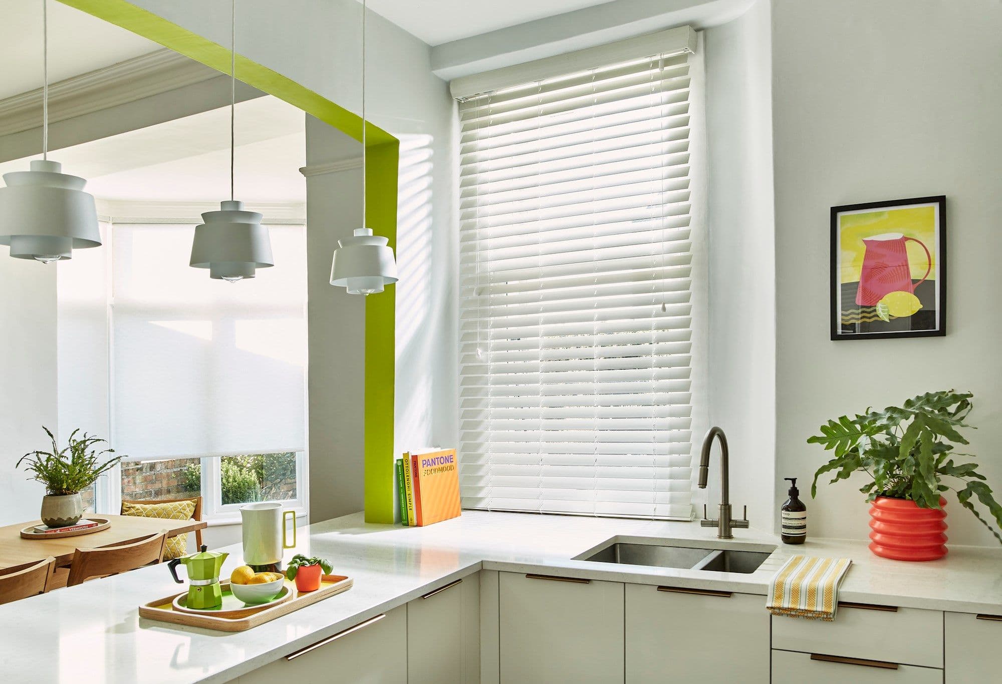 Mirage White Maple Faux Wood Venetian