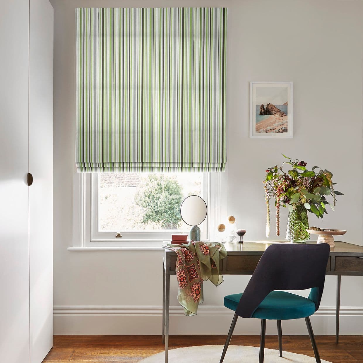 City Spruce Roman blind