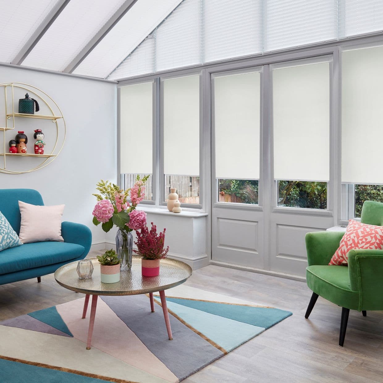 Coco Graphite Conservatory Roller blind