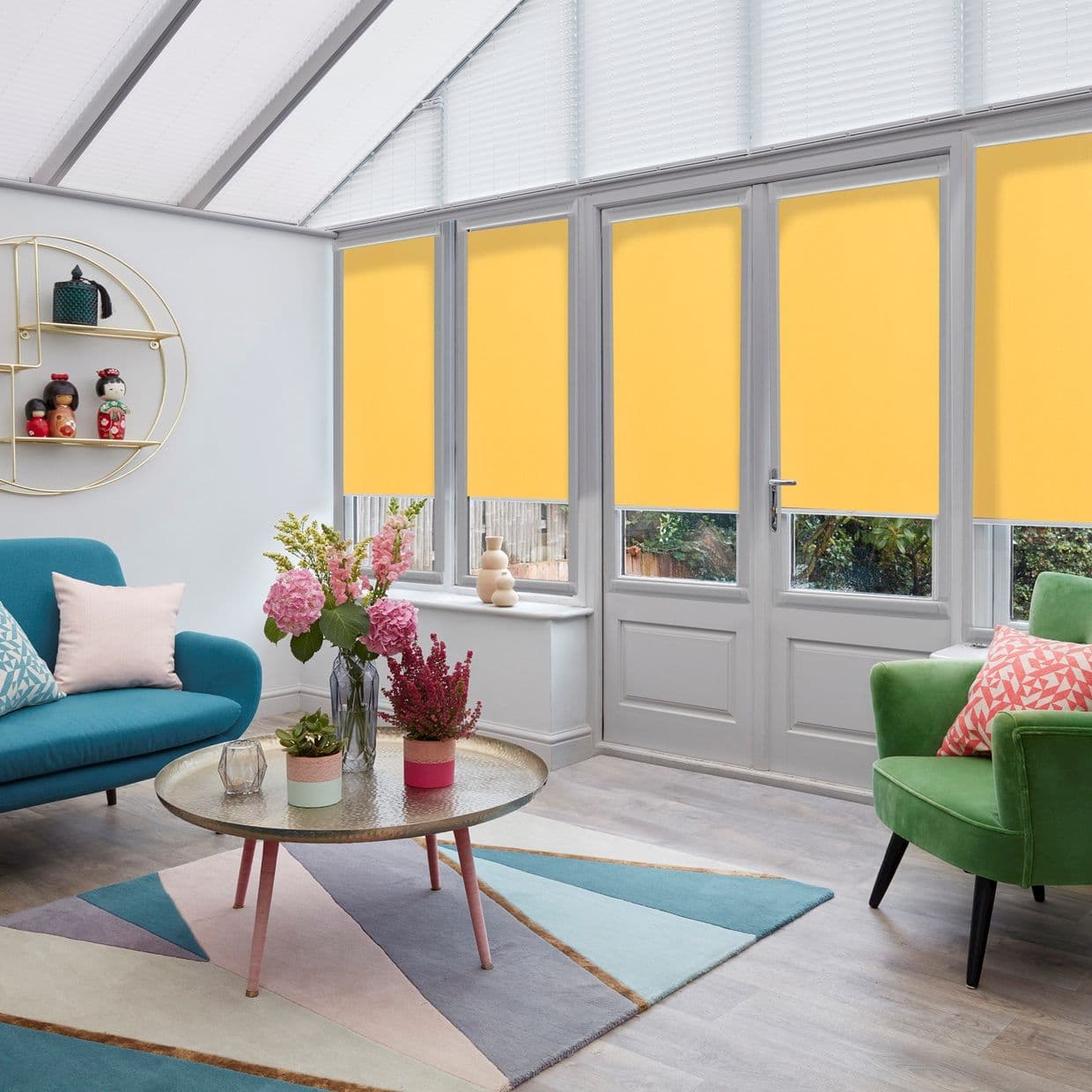 Acacia Buttercup Conservatory Roller blind