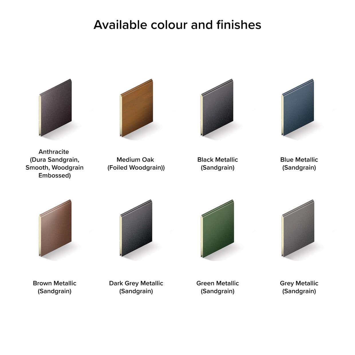 Centre Ribbed Garage Doors