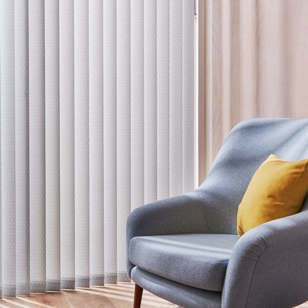 Edison Light blue Vertical Blind