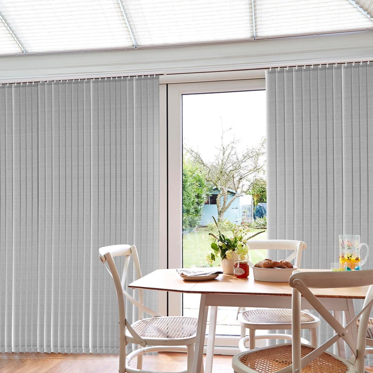 Grenoble Blackout Grey Conservatory Vertical Blind