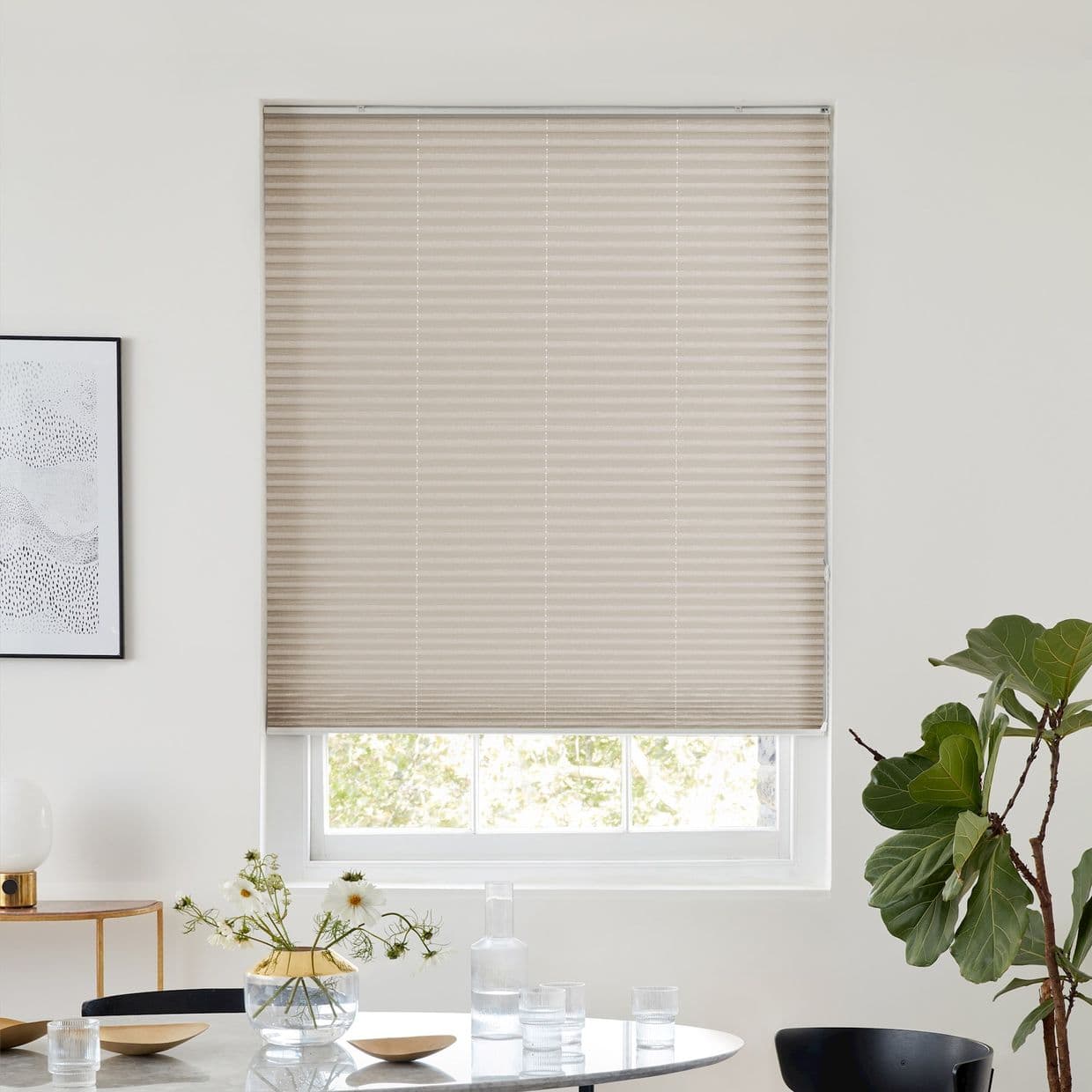 Elba Sand Pleated Blind