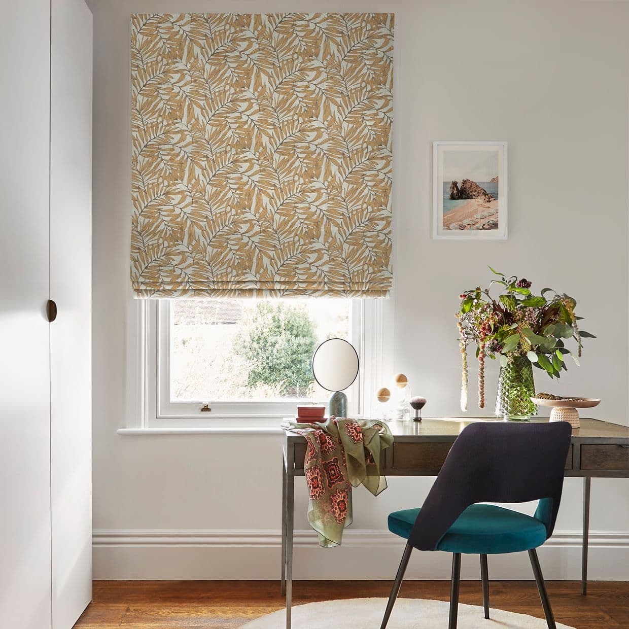 Laurel Rust Roman Blind
